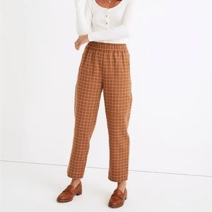 MADEWELL Waffleback Pull On High Rise Tapered Pants Size Small